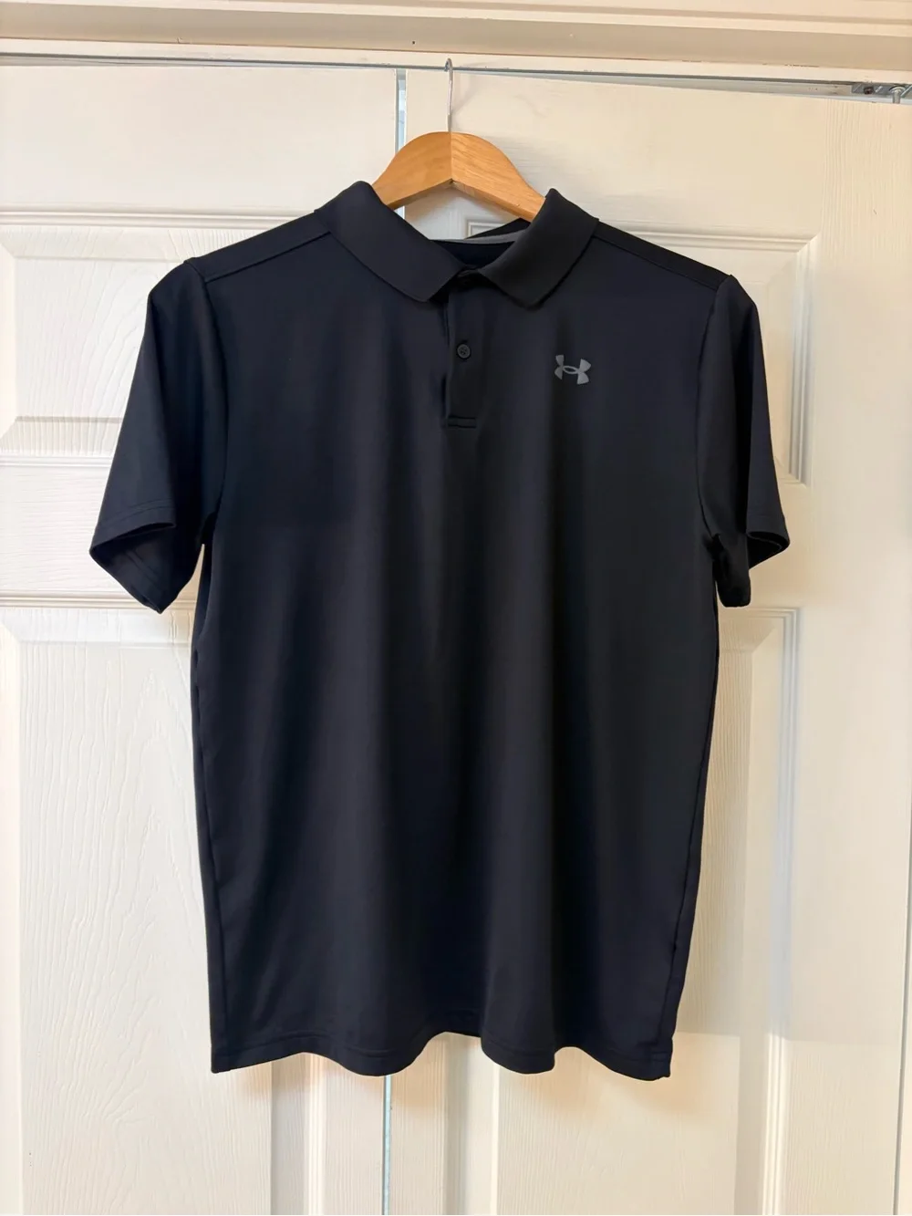 Under Armour Boys Black Polo Shirt - Performance Short Sleeve